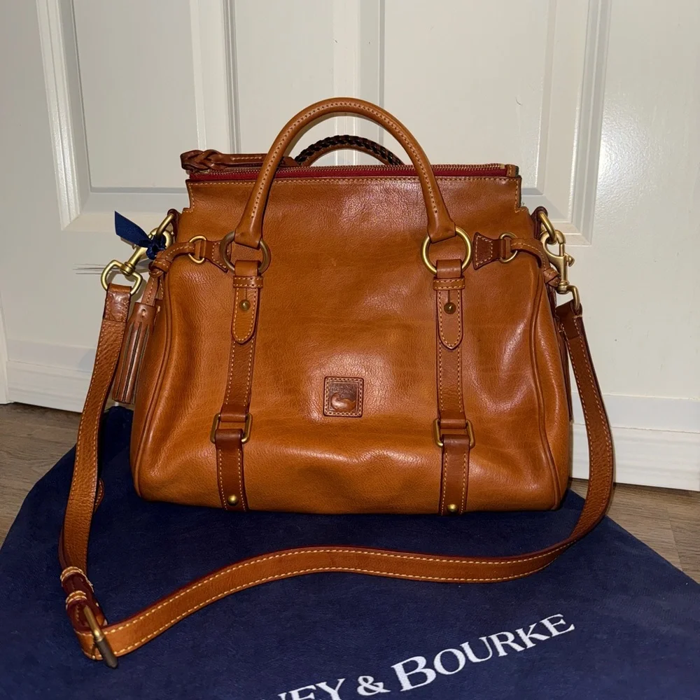 Dooney & Bourke Florentine Small Satchel - Natural - Picture 2 of 16